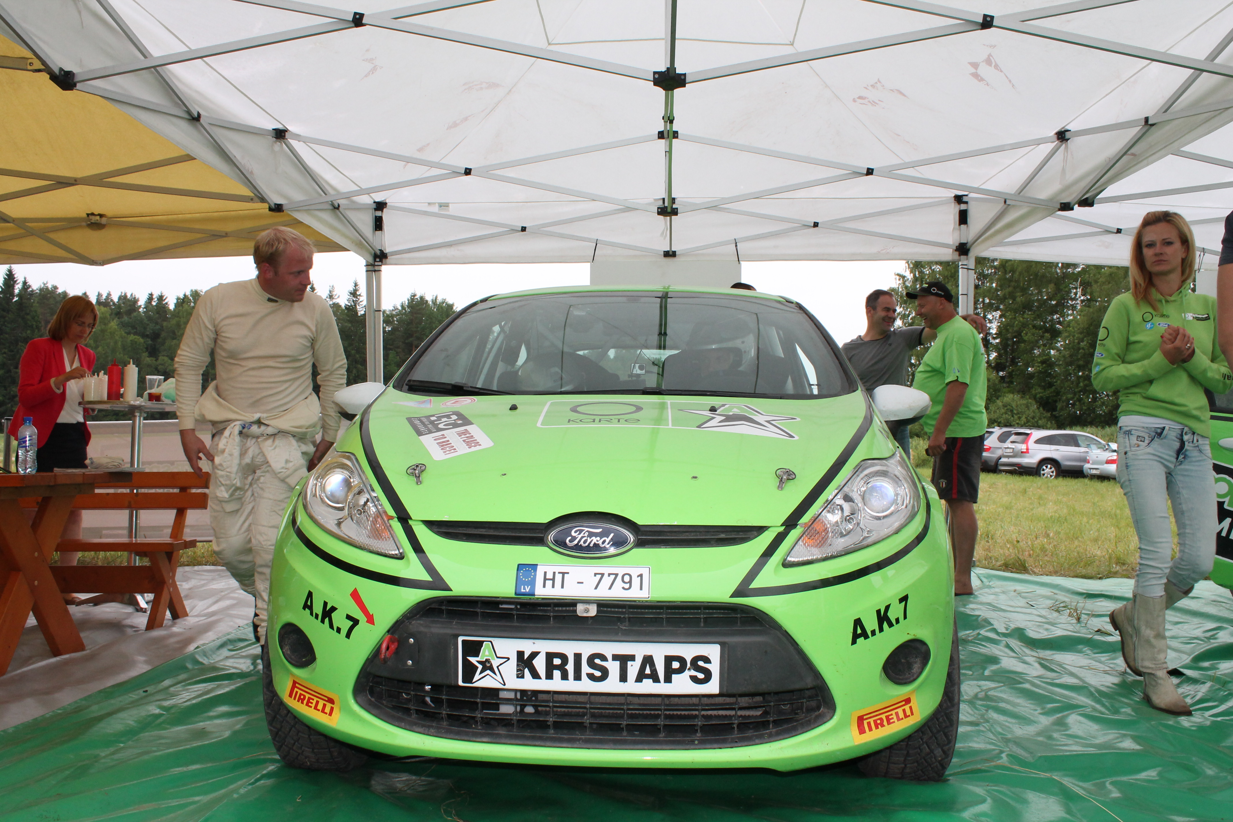 Cērkstē notiek rallija treniņi