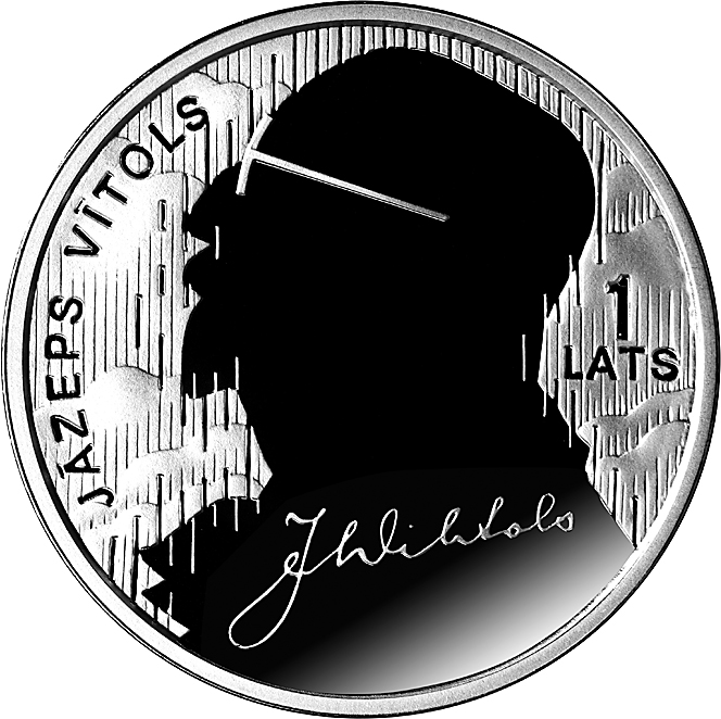 Latvijas Banka laiž apgrozībā Jāzepam Vītolam veltītu monētu