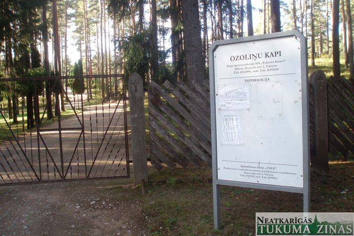 Valsts Ozoliņu kapu paplašināšanai piešķir 82 ha zemes