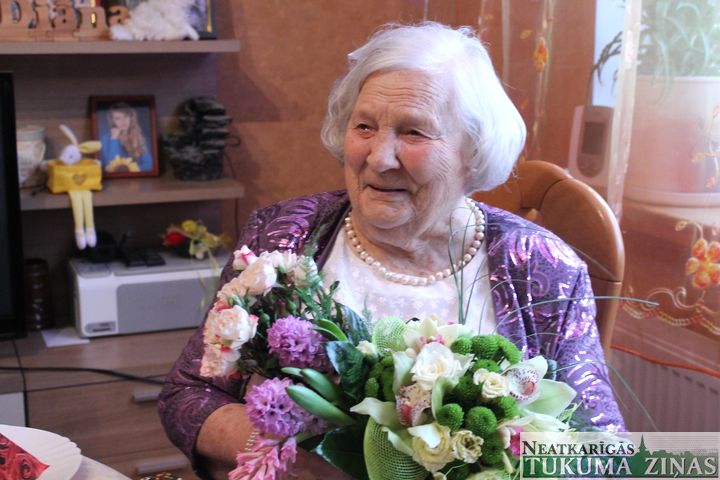 Vecākajai Tukuma novada iedzīvotājai Jūlijai Zemļickai – 103