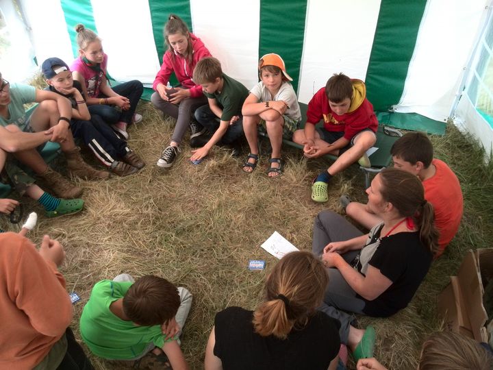 Tukuma 12. skautu un gaidu vienības otrā nometne «Agrāk un tagad»