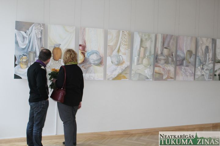 Tukuma tēlotājmākslas studija piecu gadu jubileju svin Slampē /FOTO/