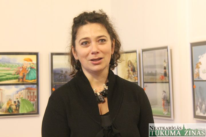 Agijas Stakas ilustrāciju izstāde Tukuma galerijā «Durvis»