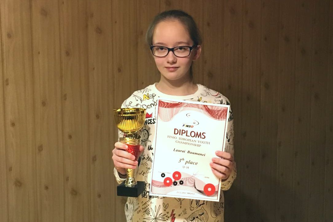 Divpadsmit gadus vecajai Laurai no Tukuma – 3. vieta Eiropas novusa čempionātā
