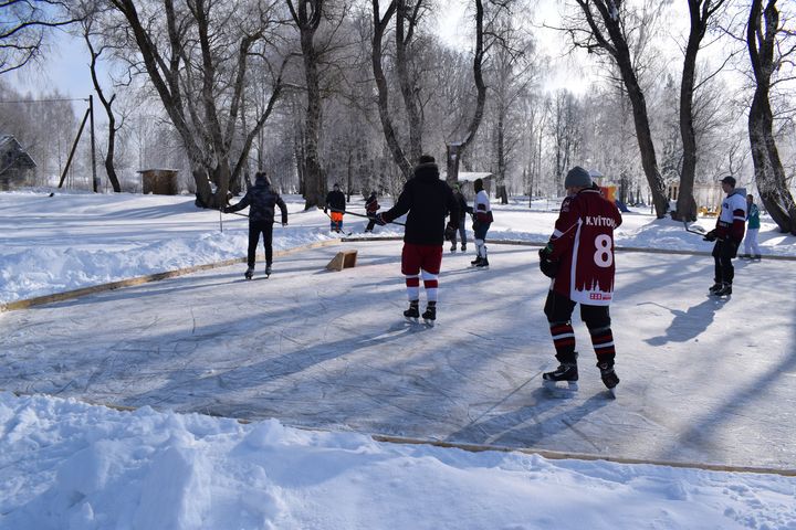 Dīķa hokeja turnīrs Viesatās /FOTO/