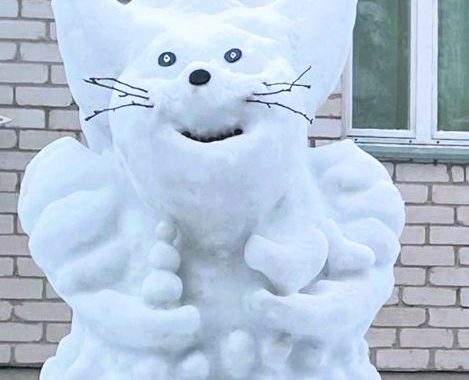 Uzvel savu sniegoni!