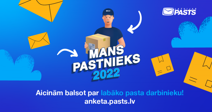 Nobalso par labāko 2022. gada pastnieku un pasta nodaļas operatoru!
