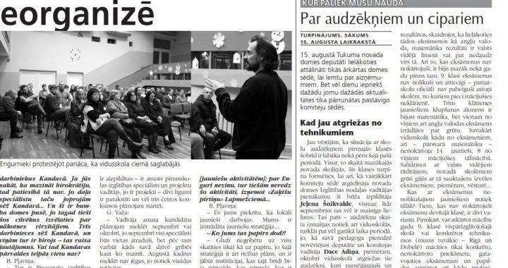 Par audzēkņiem un cipariem