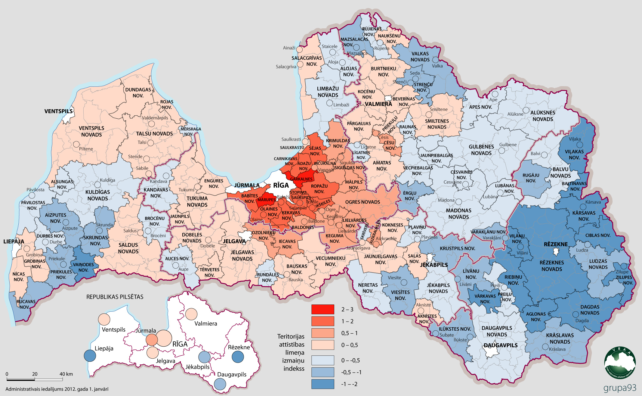 Lasītājiem nodos pārskatu «Reģionu attīstība Latvijā 2011»