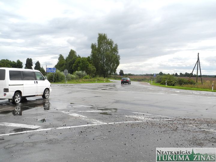 Bīstamākais “melnais punkts” Latvijā – Ventspils šosejas krustojums ar Jelgavas–Tukuma ceļu