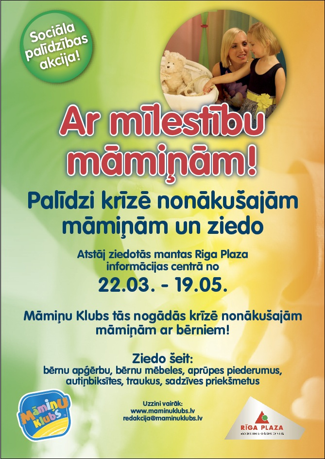 Vairāk nekā 100 mazuļu tiksies «Krāsainajos pavasara svētkos» un labdarības akcijā māmiņām